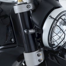 R&G Racing Front Indicator Adapters (Use with Micro Indicators) for the Ducati Scrambler 1100 '18-'22 / Scrambler Desert Sled '17-'22 R&G Racing Front Indicator Adapters (Use with Micro Indicators) for the Ducati Scrambler 1100 '18-'22 / Scrambler Desert Sled '17-'22